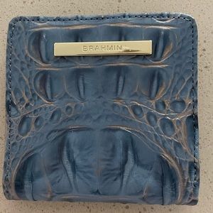Crocodile-Embossed Jane Mini Bifold Snap Wallet
